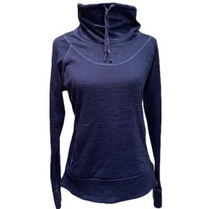 Blue Cowl Neck Kühl Sweatshirt - Large
